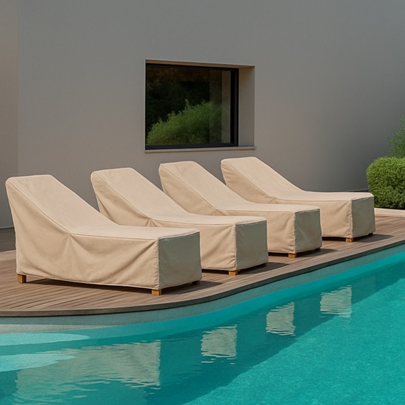 Housse de protection sur mesure chaise longue